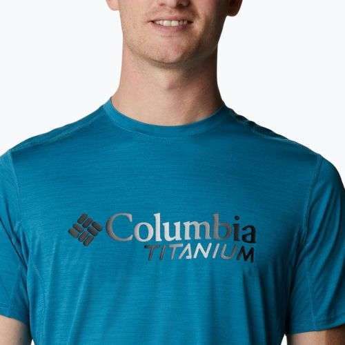 Columbia Herren Titan Pass Graphic Tee Trekkinghemd blau 1991471
