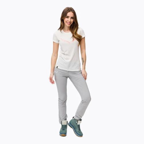 Damen-Trekking-Shirt Salewa Solid Dry weiß 00-0000027019