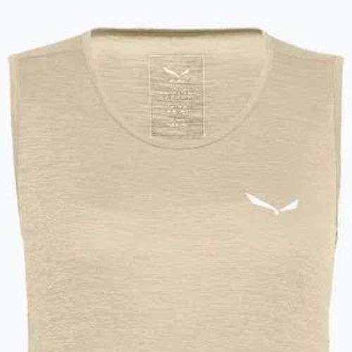 Damen-Trekking-Shirt Salewa Puez Graphic Dry Tank beige 00-0000027482