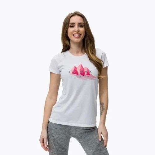 Salewa Lines Graphic Dry Damen-Trekking-Shirt weiß 00-0000028064