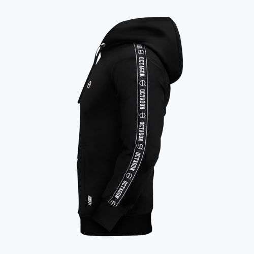 Herren Octagon Stripe Hoodie schwarz