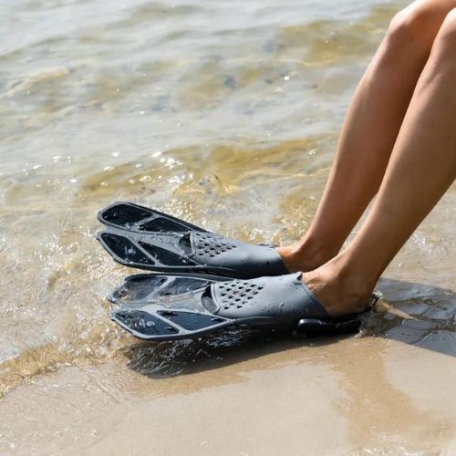 AQUASTIC Schnorchelset Maske + Schnorchel schwarz SMFK-01SC