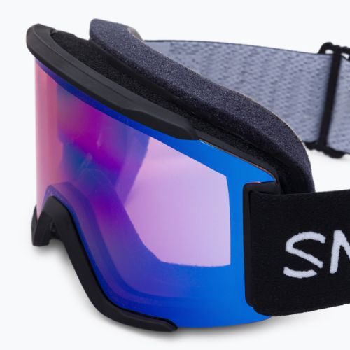 Skibrille Smith Squad S black/chromapop photochromic rose flash M764