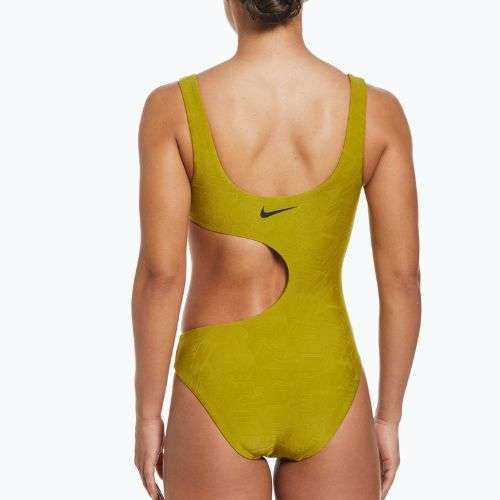 Einteiliger Badeanzug für Damen Nike Block Texture gold NESSD288-314
