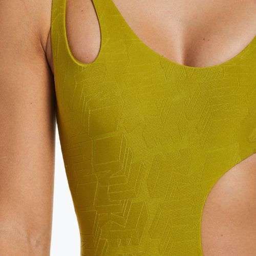 Einteiliger Badeanzug für Damen Nike Block Texture gold NESSD288-314