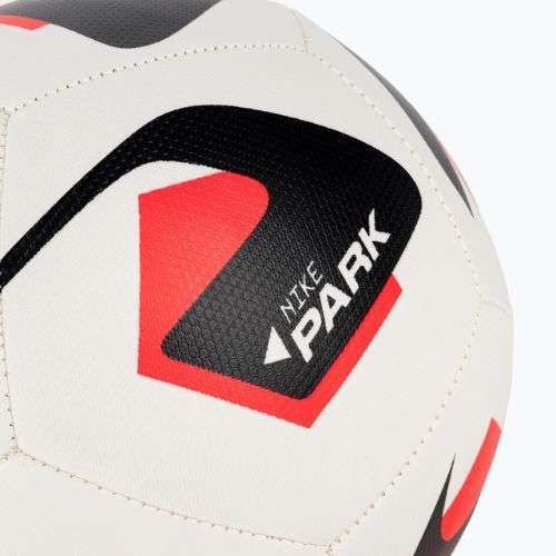 Nike Park Fußball weiß/bright crimson/schwarz Größe 5