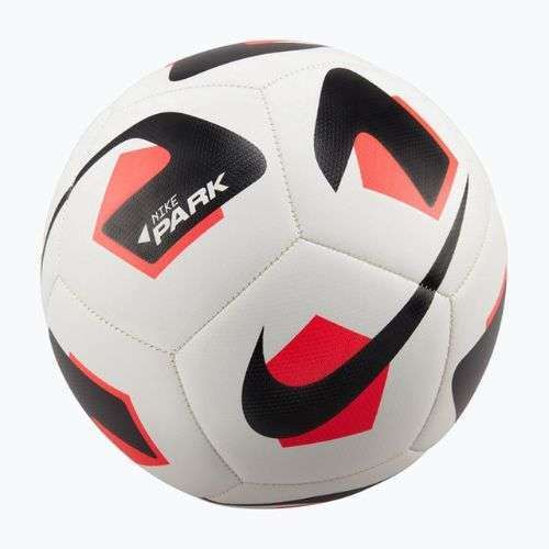Nike Park Fußball weiß/bright crimson/schwarz Größe 5