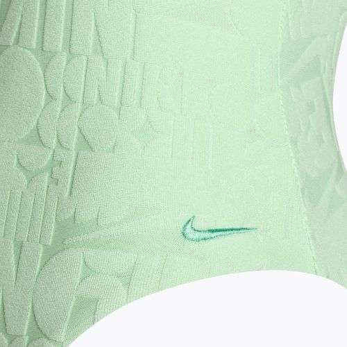 Einteiliger Badeanzug für Frauen Nike Retro Flow Terry vapor green