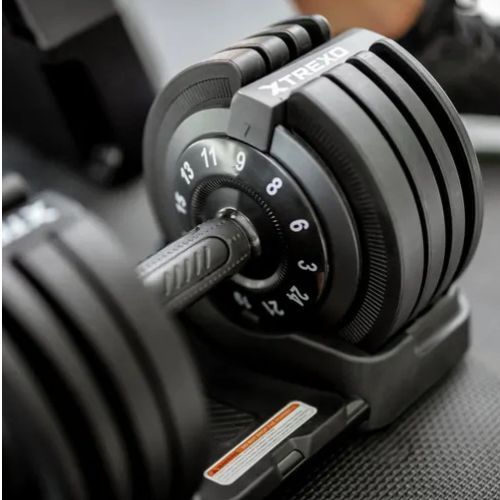 TREXO verstellbare Kurzhantel TXO-B4W002 24 kg schwarz