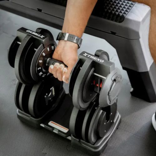 TREXO verstellbare Kurzhantel TXO-B4W002 24 kg schwarz