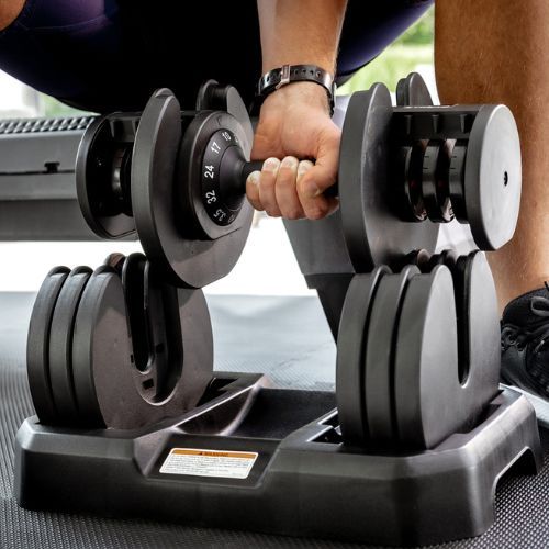 TREXO verstellbare Kurzhantel TXO-B4W005 32 kg schwarz