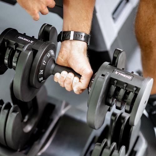 TREXO verstellbare Kurzhantel TXO-B4W005 32 kg schwarz