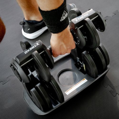 TREXO verstellbare Kurzhantel TXO-B4W003 18 kg schwarz