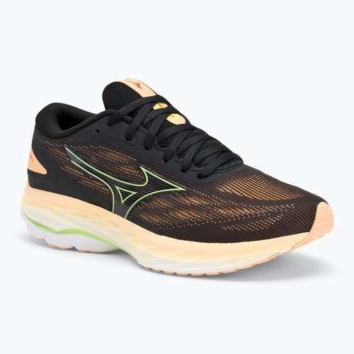 Damen Laufschuhe Mizuno Wave Ultima 15 schwarz/mizuno neo lime/apricot ice