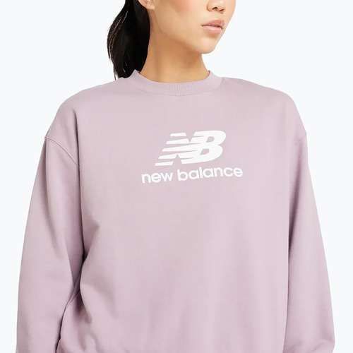 Frauen New Balance Französisch Terry Stacked icewine Sweatshirt