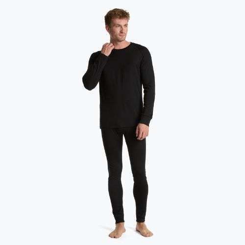 WOOLCANO Merino Herren Thermo-Unterwäsche-Set SET0540 schwarz