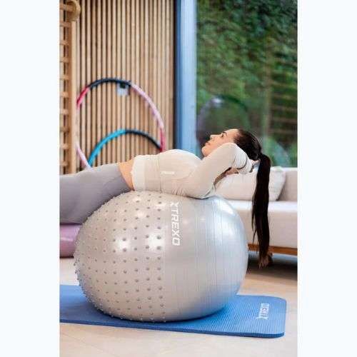 Massage-Gymnastikball XTREXO TXO-B4Z022-GY 75 cm Grau