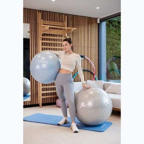 Massage-Gymnastikball XTREXO TXO-B4Z022-GY 75 cm Grau