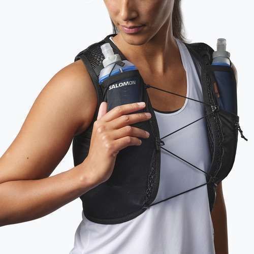 Salomon Active Skin 4 Damen Laufweste schwarz/metallisch