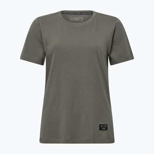 Damen-T-Shirt Salewa Eagle Logo Patch 5A50 verblasst grün