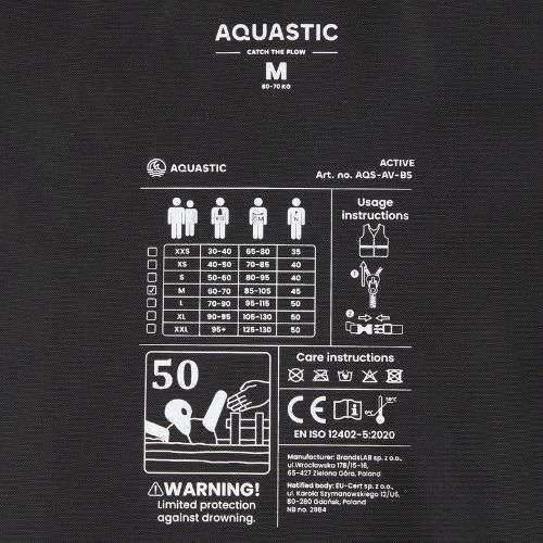 AQUASTIC Active 50N Sicherungsweste schwarz