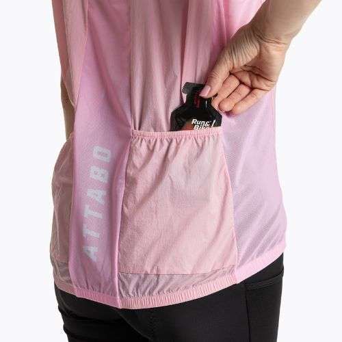 Damen Fahrradweste ATTABO Cahayo Vest Windproof rosa