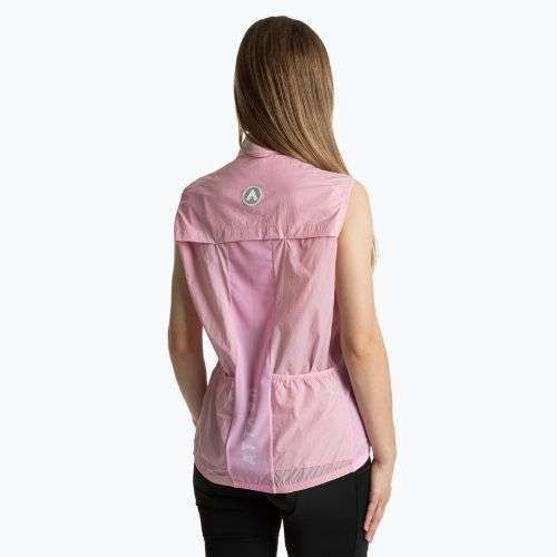 Damen Fahrradweste ATTABO Cahayo Vest Windproof rosa