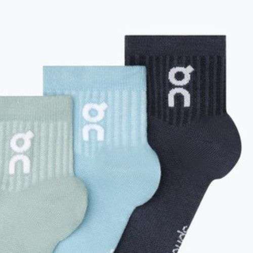 Socken On Logo Sock Mid 3 Paar wash/navy