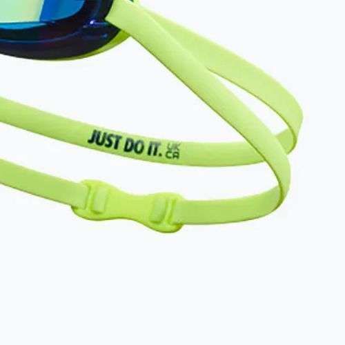 Nike Legacy Comfort Verspiegelte Schwimmbrille in Volt
