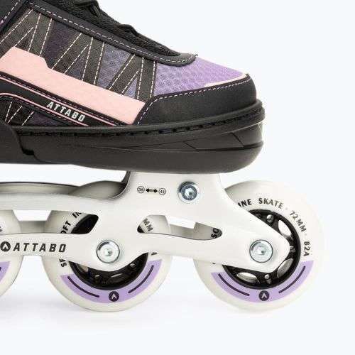 ATTABO Bladeroll Kinder Inline-Skates verstellbar schwarz/lila