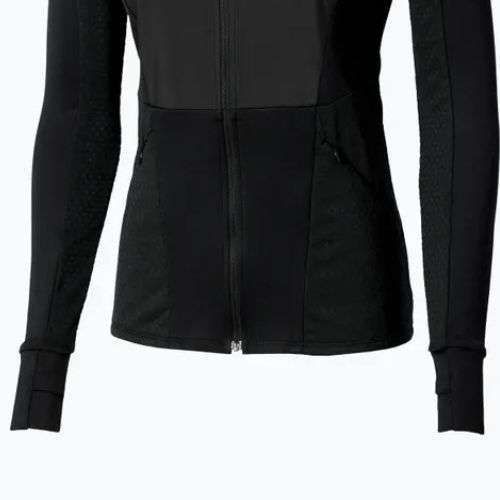 Damen Laufjacke Mizuno Active Warm Hybrid Full Zip Hooded schwarz