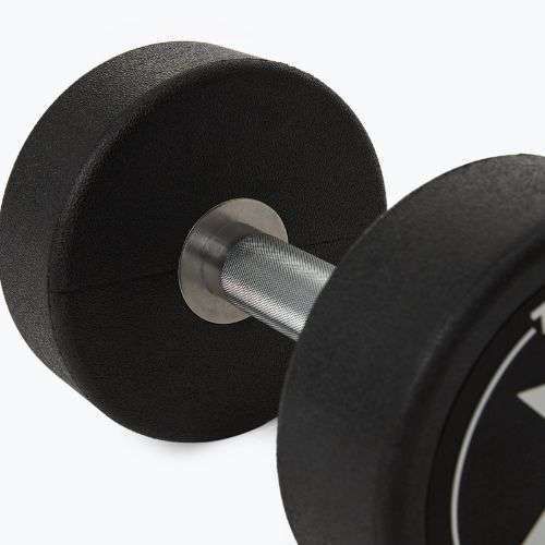 Gummierte Gusseisenhantel XTREXO Pro 16 kg black