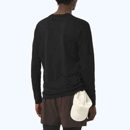 Langarm-Laufshirt für Herren Salomon Sense Aero GFX deep black