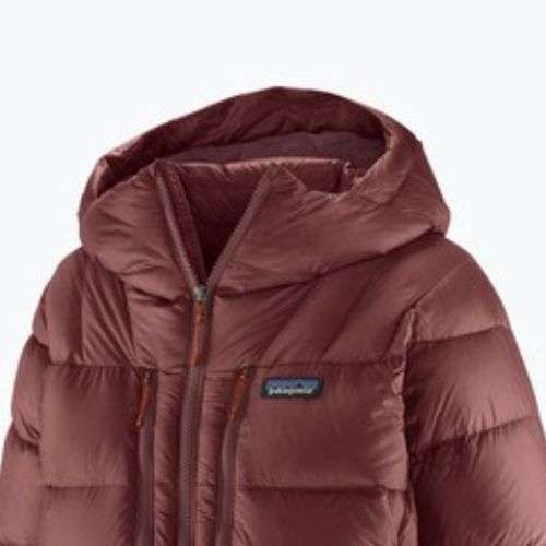 Patagonia Damen Daunenjacke Fitz Roy Down Hoody dunkel rubinrot w / sizzle rot
