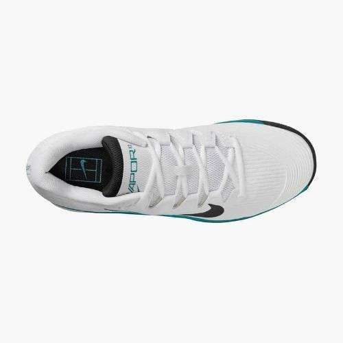 Herren Tennisschuhe Nike Vapor 12 weiß / schwarz / radiant emerald