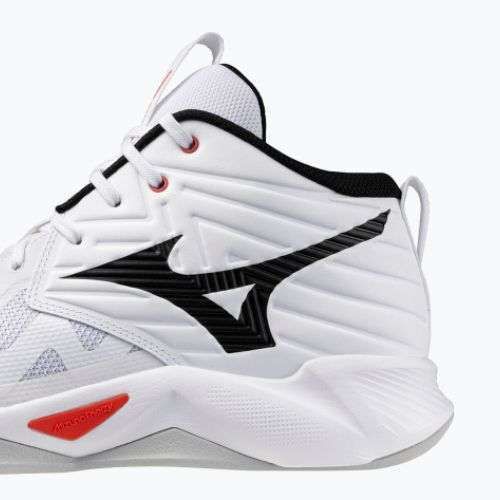 Volleyballschuhe Mizuno Wave Momentum Pro Mid white/black/fiery red