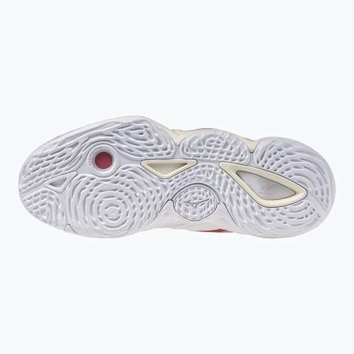 Damen-Volleyballschuhe Mizuno Wave Momentum Elite Mid white/rose elegance/lava falls