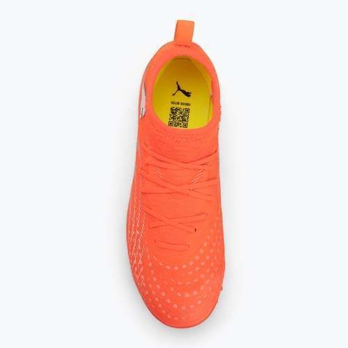 Fußballschuhe PUMA Future 9 Match TT + Mid Jr glowing red/puma white/puma black/puma silver