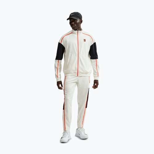 Herren-Tennis-Sweatshirt Nike Court Heritage sail/turf orange