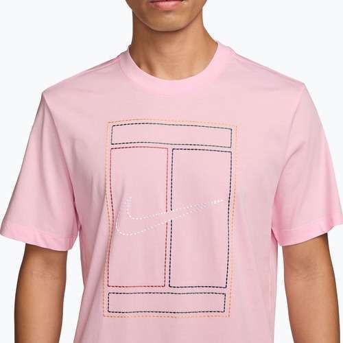 Herren T-Shirt Nike Court Heritage pink foam