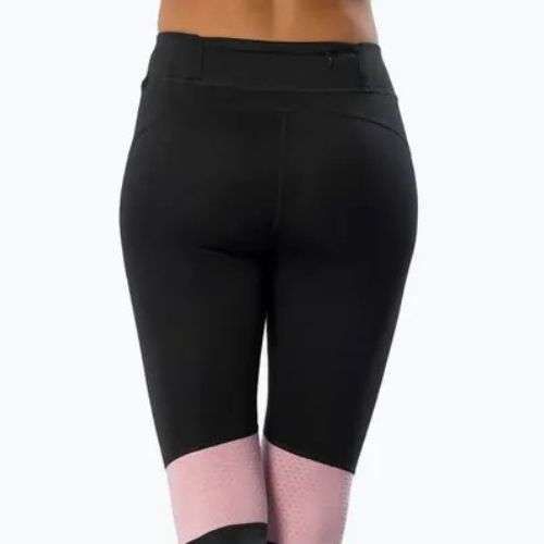 Damen-Laufleggings Mizuno Active Warmalite Long black/mauve