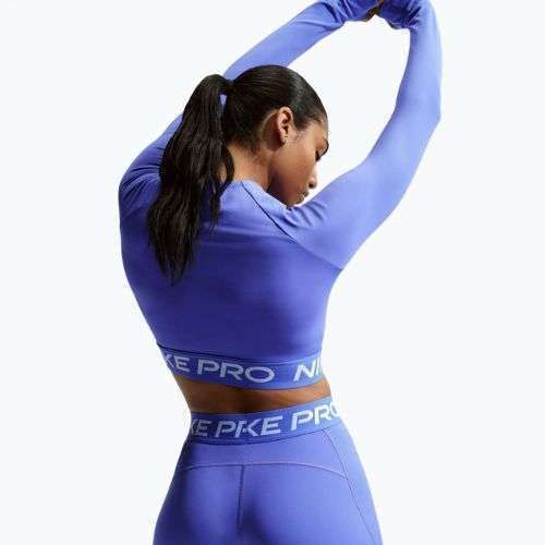 Damen-Biker-Shorts Nike Pro Mid-Rise Biker 3" sapphire/white