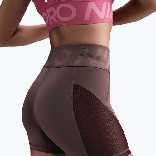 Damen-Shorts Nike Pro Sculpt High Waisted 5" Biker tattoo/burgundy crush/white