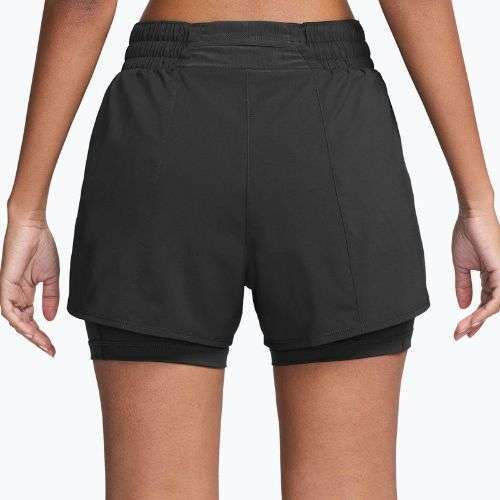 Damen-Shorts Nike One Dri-Fit High-Waisted 3" 2In1 black/white