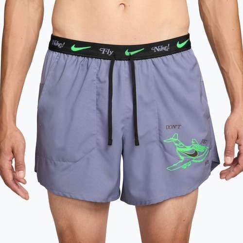 Herren-Laufshorts Nike Fly Nike Stride 5" iron purple/black