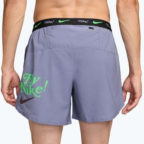 Herren-Laufshorts Nike Fly Nike Stride 5" iron purple/black