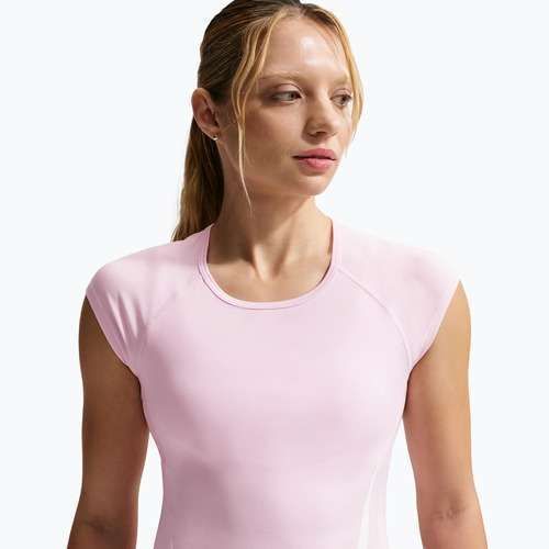 Damen-Laufshirt Nike Swoosh Run Dri-Fit pink foam/photon dust/white