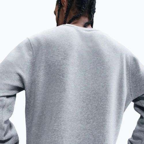 Herren Sweatshirt Nike Sportswear Club Graphic Fleece Crew dark grey heather/white