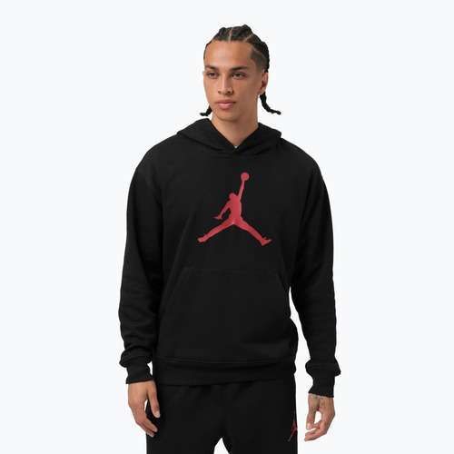 Herren Hoodie Jordan Pullover Hoodie black/gym red