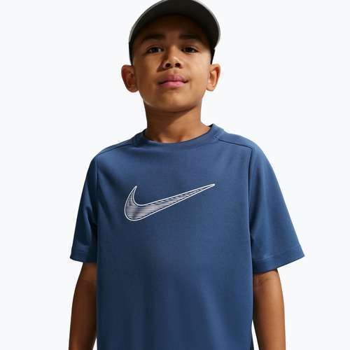 Kinder-T-Shirt Nike Multi Dri-Fit mystic navy/white